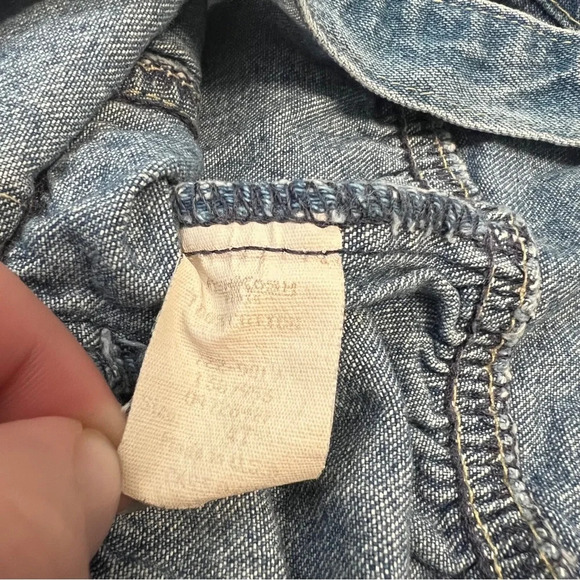 Vintage Oshkosh Denim Bib Shortalls Size 4T - Picture 7 of 7